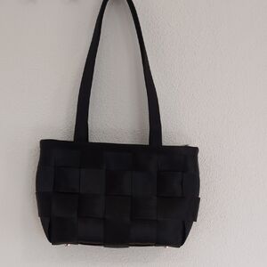 Harveys Black Woven Shoulder Bag